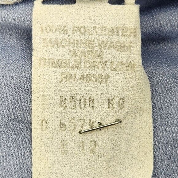 Faux Suede Midi Skirt Womens Est Size 6 Front Pleat Blue Fall 70s Retro Glam Mod - Picture 7 of 7